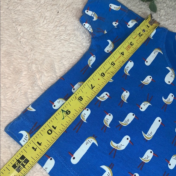 Hanna Andersson Seagull Shirt 6-12M Blue Top 70 - Picture 6 of 8